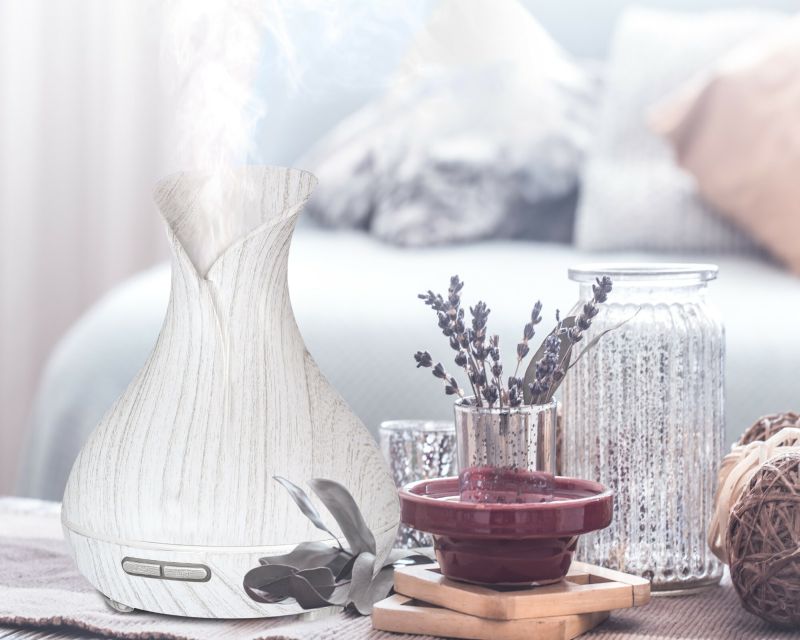 Ultrazvukový aroma difuzér Monet bílé dřevo