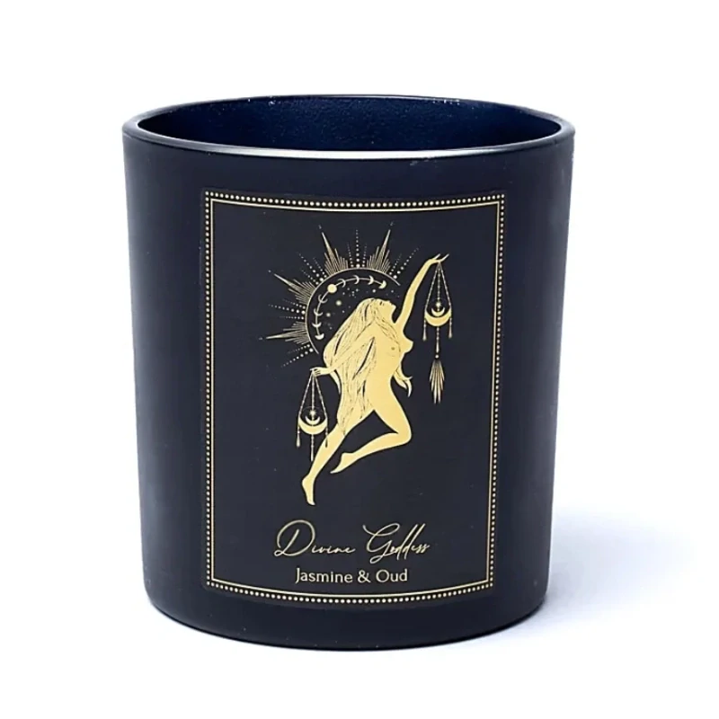 Přírodní manifestační svíčka Divine Goddess – Jasmín a oud