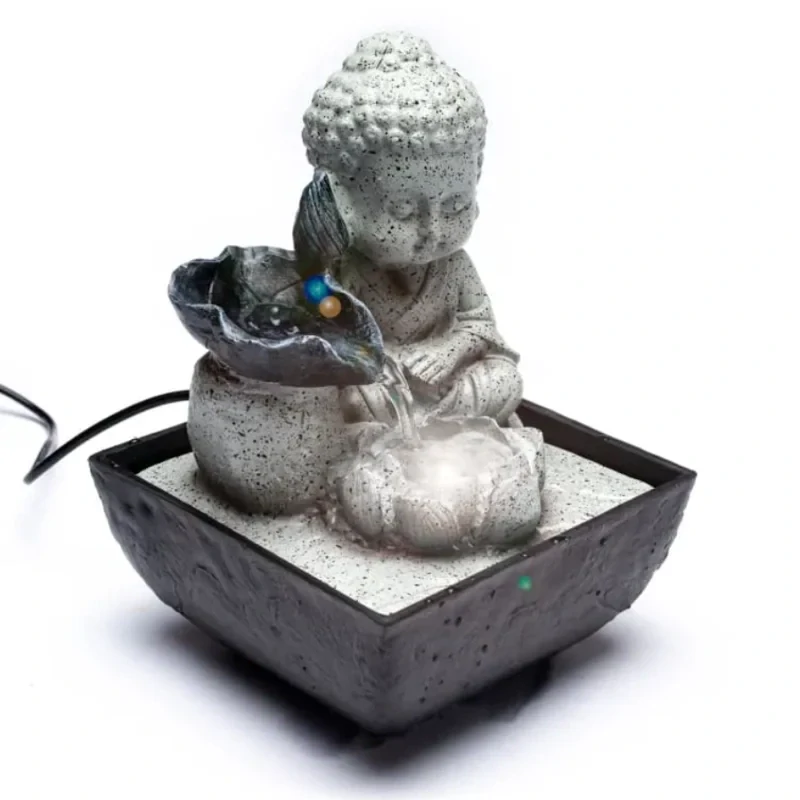 Vodní fontána Buddha – 21,5 cm