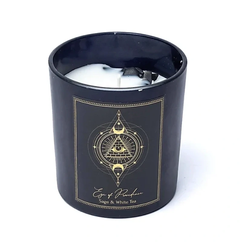 Manifestační svíčka Eye of Providence s obsidiánem 120 g
