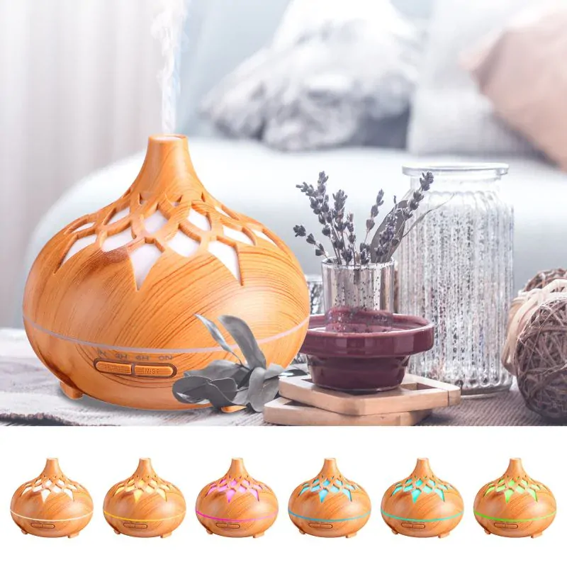 Aroma Difuzér Orient světlé dřevo 500ml | LED podsvícení, Časovač