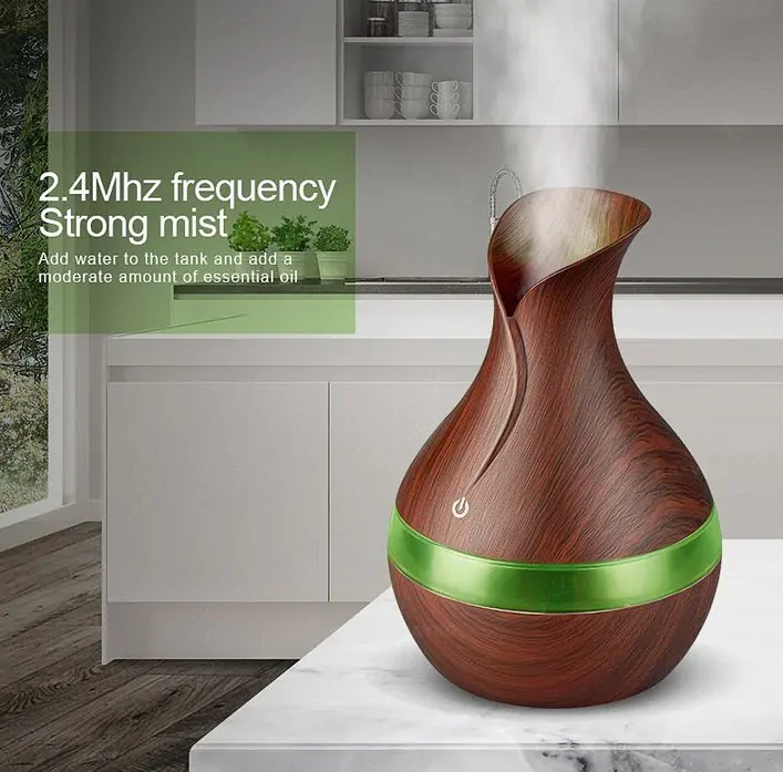 Aroma Difuzér Epic tmavé dřevo | USB, LED, 220ml