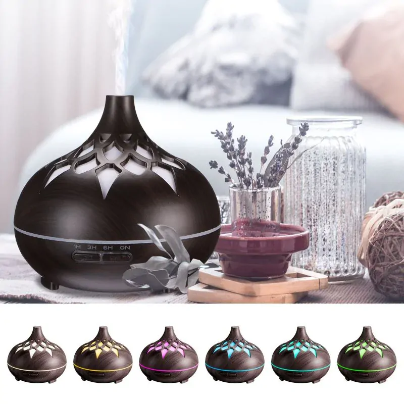 Aroma Difuzér Orient tmavé dřevo 500ml | LED podsvícení, Časovač