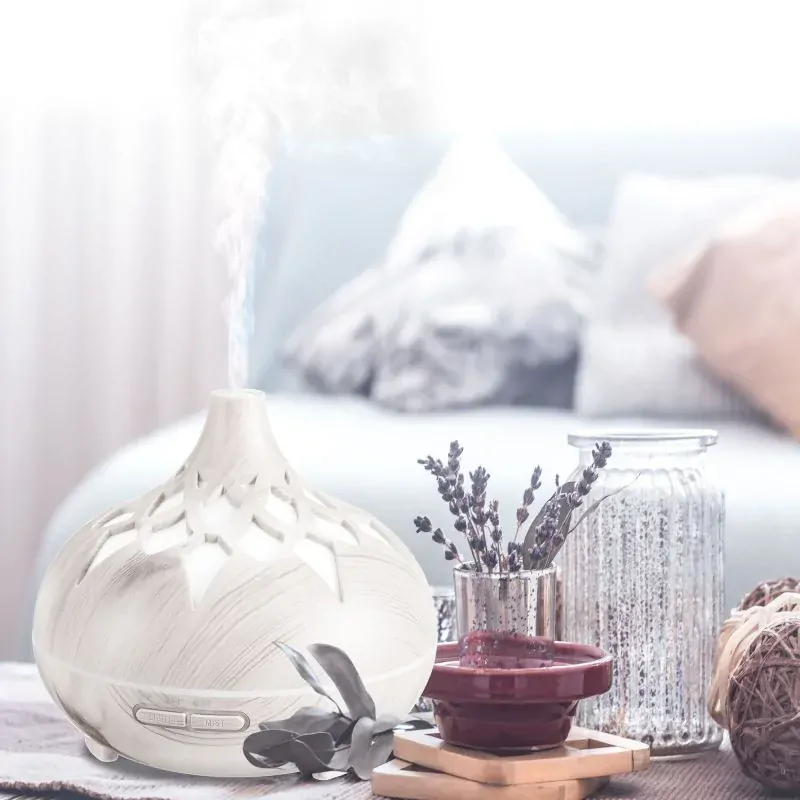 Aroma Difuzér Orient bílé dřevo 500ml | LED podsvícení, Časovač