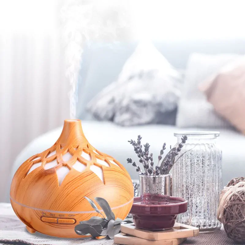 Aroma Difuzér Orient světlé dřevo 500ml | LED podsvícení, Časovač