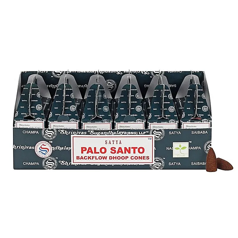 Vonné kužely Satya | Palo Santo 24ks | Tekoucí Dým 