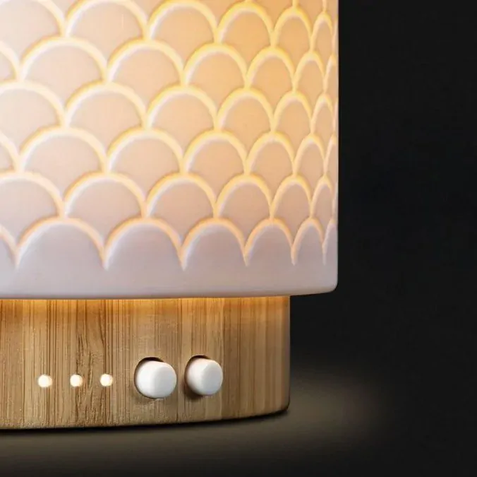 Aroma difuzér Moya 280ml | Bambusové dřevo a Keramika