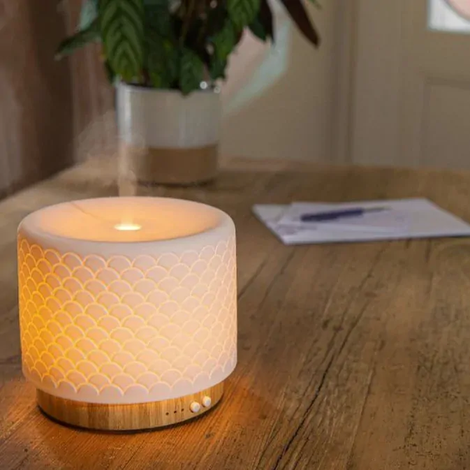 Aroma difuzér Moya 280ml | Bambusové dřevo a Keramika