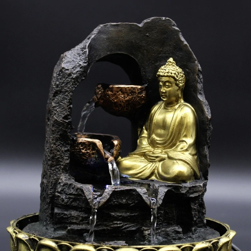 Stolní fontána Meditující Buddha