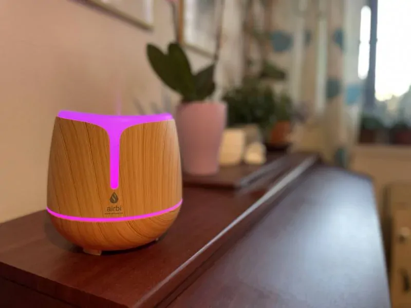 Aroma Difuzér Air Sonic světlé dřevo | LED, časovač, DO, 300ml  