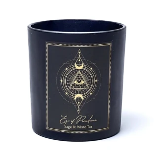 Manifestační svíčka Eye of Providence s obsidiánem 120 g