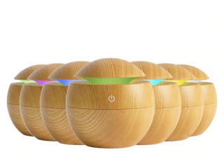 Aroma Difuzér Moon Světlé dřevo | LED, USB, 130ml 