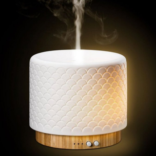 Aroma difuzér Moya 280ml | Bambusové dřevo a Keramika