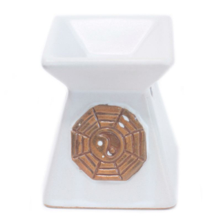 Aroma Lampa Yin Yang hranatá bílá