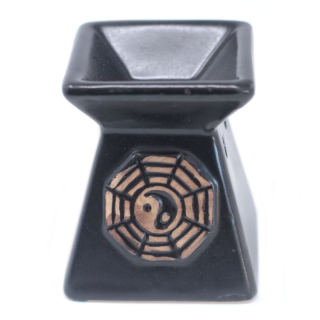 Aroma Lampa Yin Yang hranatá tmavá