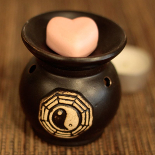 Aroma Lampa Yin Yang kulatá tmavá