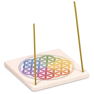 Stojan na Vonné Tyčinky a Kužely | Čakrová Květina Života | 10x10cm 