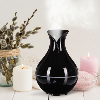 Aroma Difuzér Monet Mini černý lesk | LED, USB, časovač, 200ml