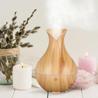 Aroma Difuzér Monet Mini světlé dřevo | LED, USB, časovač, 200ml