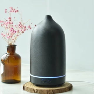 Vase black | Luxusní aroma difuzér z keramiky